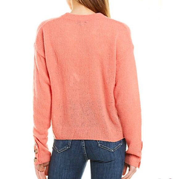 Joie Namio Wool Blend Sweater Rose (Coral) Women's Size Medium NEW - Picture 2 of 14
